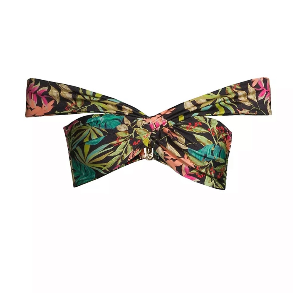 Tropicalia Palm Oasis  Off-The-Shoulder Bikini Top BNWT Medium